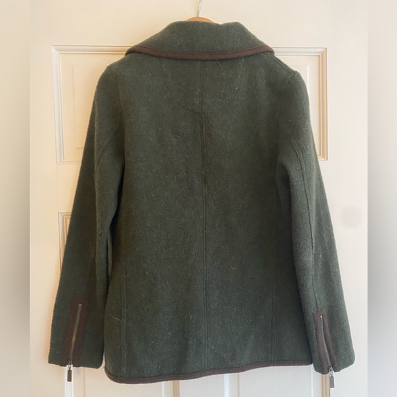 Felted Hunter Green Jacket - Picture 5 of 7